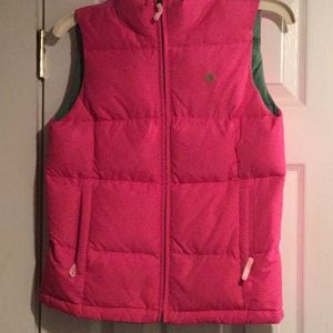 Lilly Pulitzer pink reversible vest.